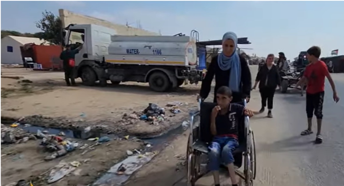 Anak penyandang disabilitas di Gaza saat perjuangan Palestian melawan Israel.