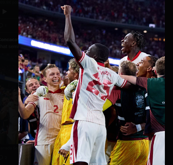 Kanada menang dalam adu penalti 4-3 (1-1) atas Venezuela di Stadion AT&T, Texas, Sabtu (6/7) pagi WIB