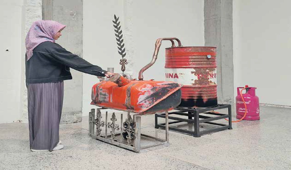 Pameran Water Resistance karya Ade Darmawan di Galeri Seni Roh, Jakarta, 7 Juli-4 Agustus 2024. 