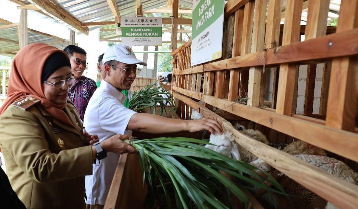 Baznas bersama SMK Peternakan Lembah Hijau meluncurkan Program Balai Ternak Kelompok Lembah Hijau Farm di Desa Tambakboyo