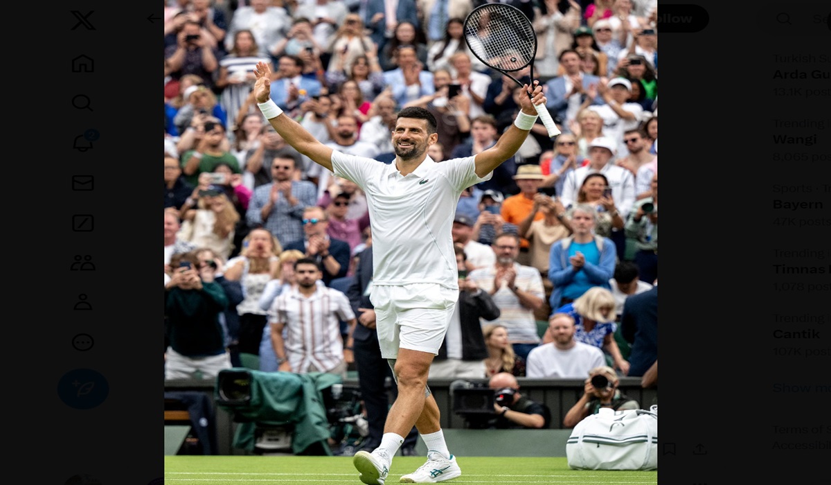 Petenis Serbia Novak Djokovic