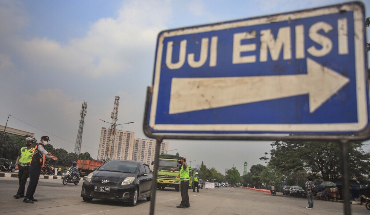 Ilustrasi uji emisi.