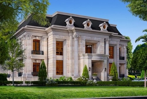 Ilustrasi rumah klasik