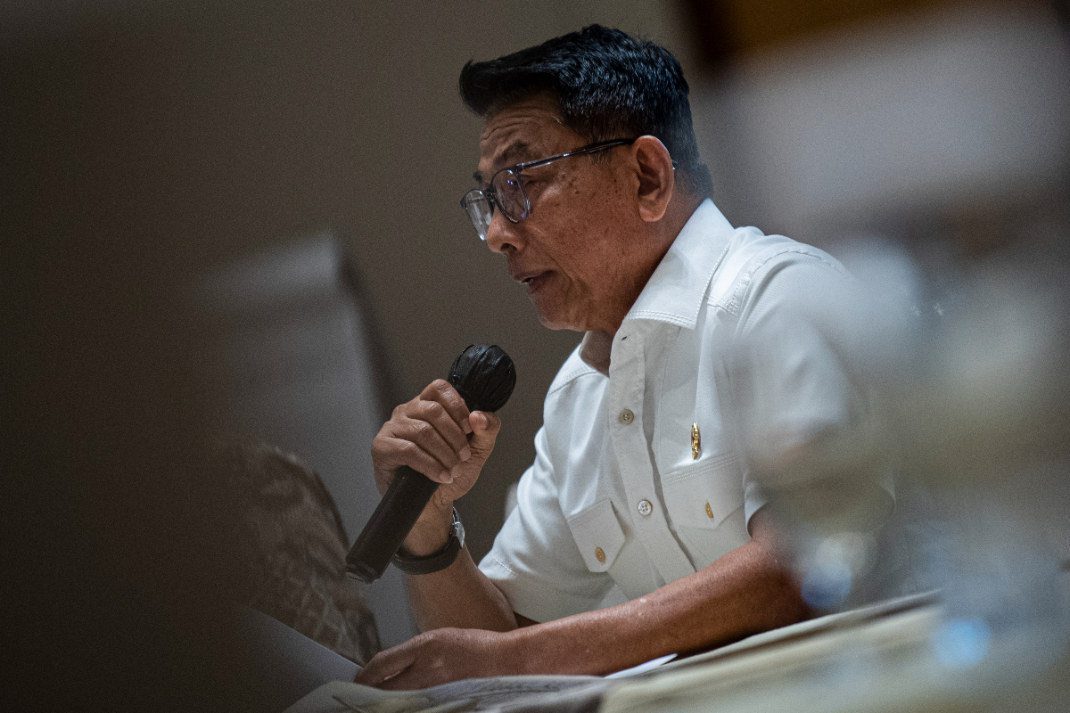 Kepala Staf Kepresidenan Moeldoko menyampaikan keterangan terkait kondisi keamanan terkini di Papua, di Jakarta