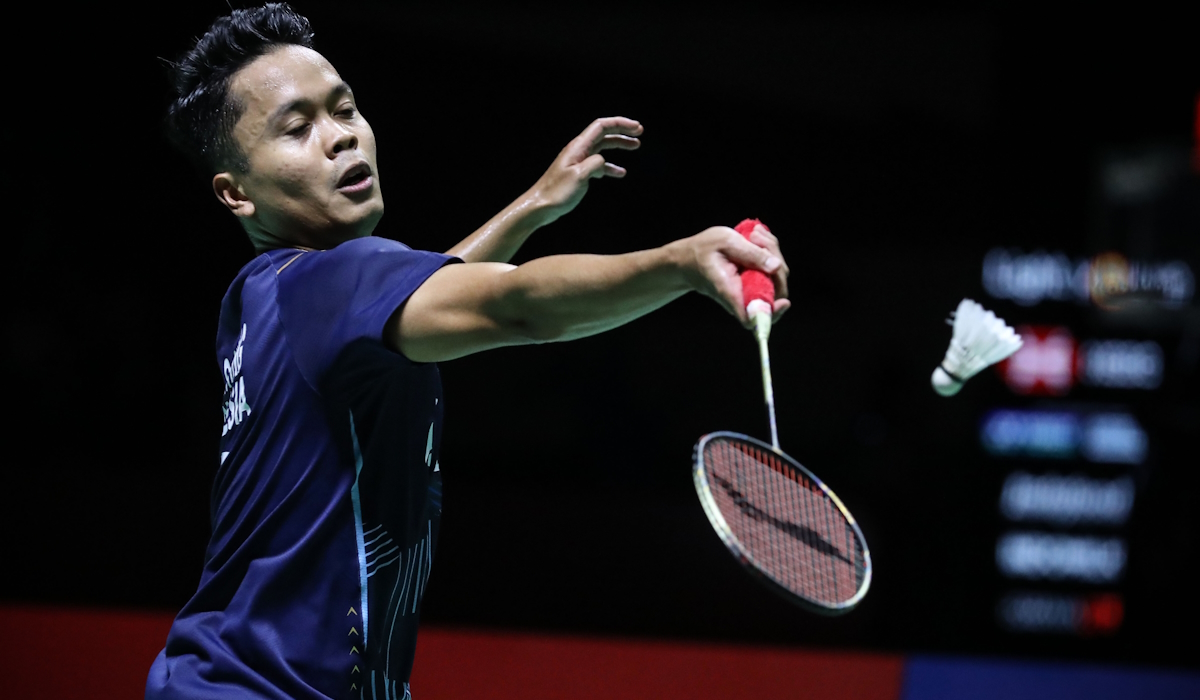 Pebulu tangkis tunggal Putra Indonesia Anthony Sinisuka Ginting 