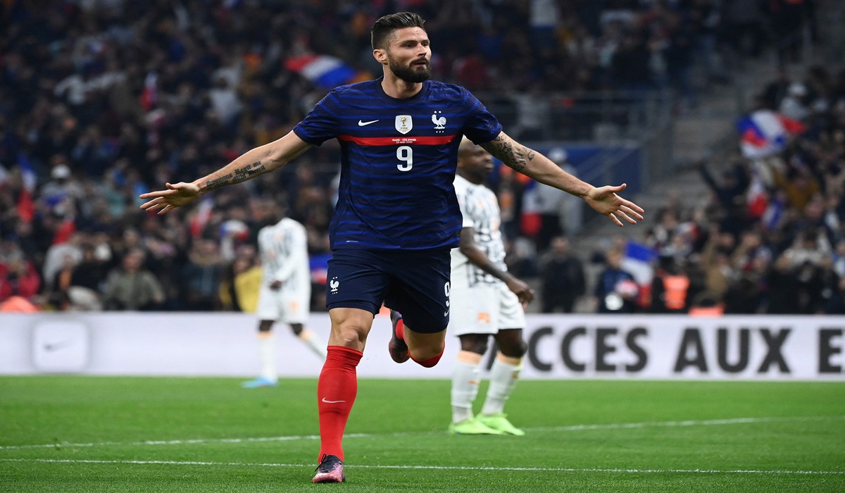 Penyerang timnas Prancis Olivier Giroud