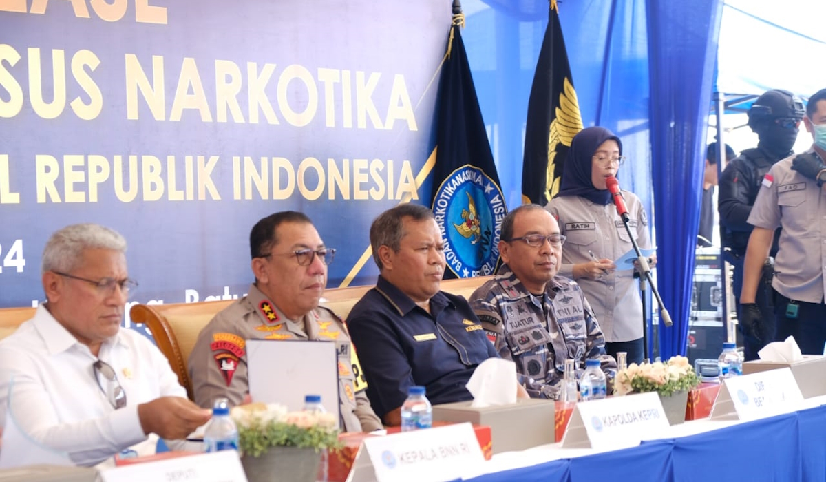 Konferensi pers Joint operation Bea Cukai