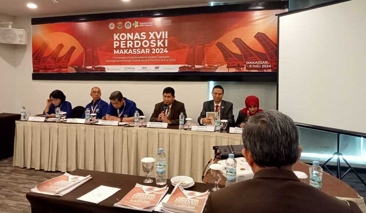 Kongres Nasional (Konas) XVII Persatuan Dokter Spesialis Kulit dan Kelamin (Perdoski) 2024 di Makassar, Sulawesi Selatan, Kamis, 4 Juli 2024