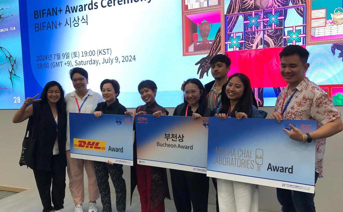 Indonesia berhasil meraih tiga penghargaan di BIFAN+ Awards 2024 yang diselenggarakan di Webtoon Convergence Center, Bucheon, Korea Selatan 