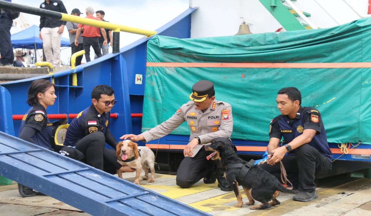 Anjing K-9 Joany berhasil ungkap penyelundupan narkoba