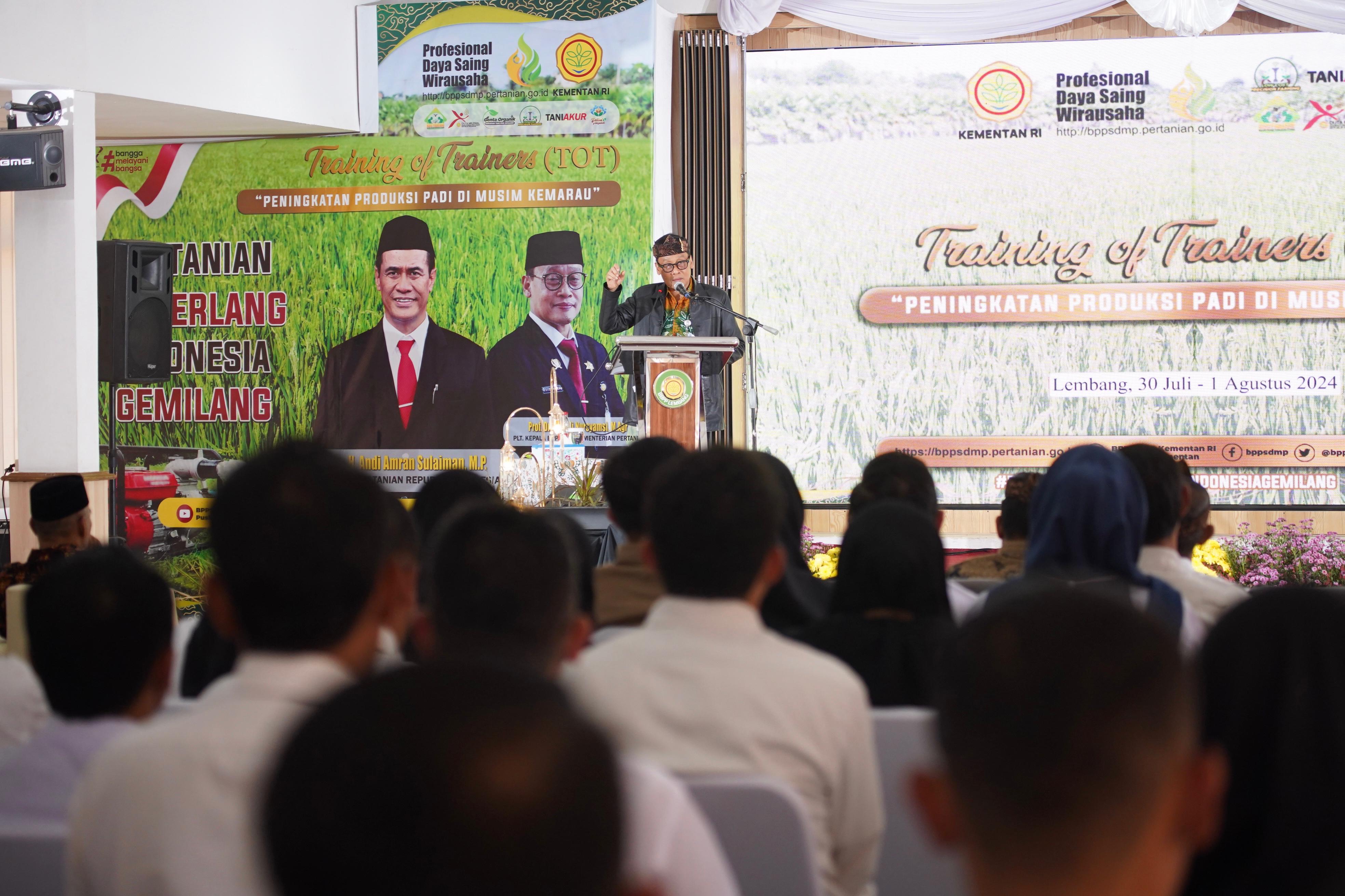 Plt. Kepala Badan Penyuluhan dan Pengembangan Sumber Daya Manusia Pertanian (BPPSDMP), Kementan, Dedi Nursyamsi