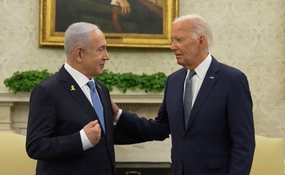 Joe Biden dan Benjamin Netanyahu bertemu di Gedung Putih untuk mengatasi 