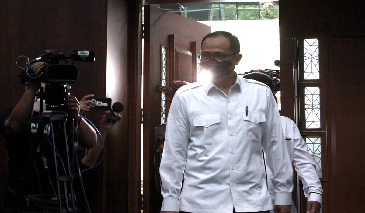 erdakwa kasus dugaan penerimaan gratifikasi dan tindak pidana pencucian uang (TPPU), Rafael Alun Trisambodo.