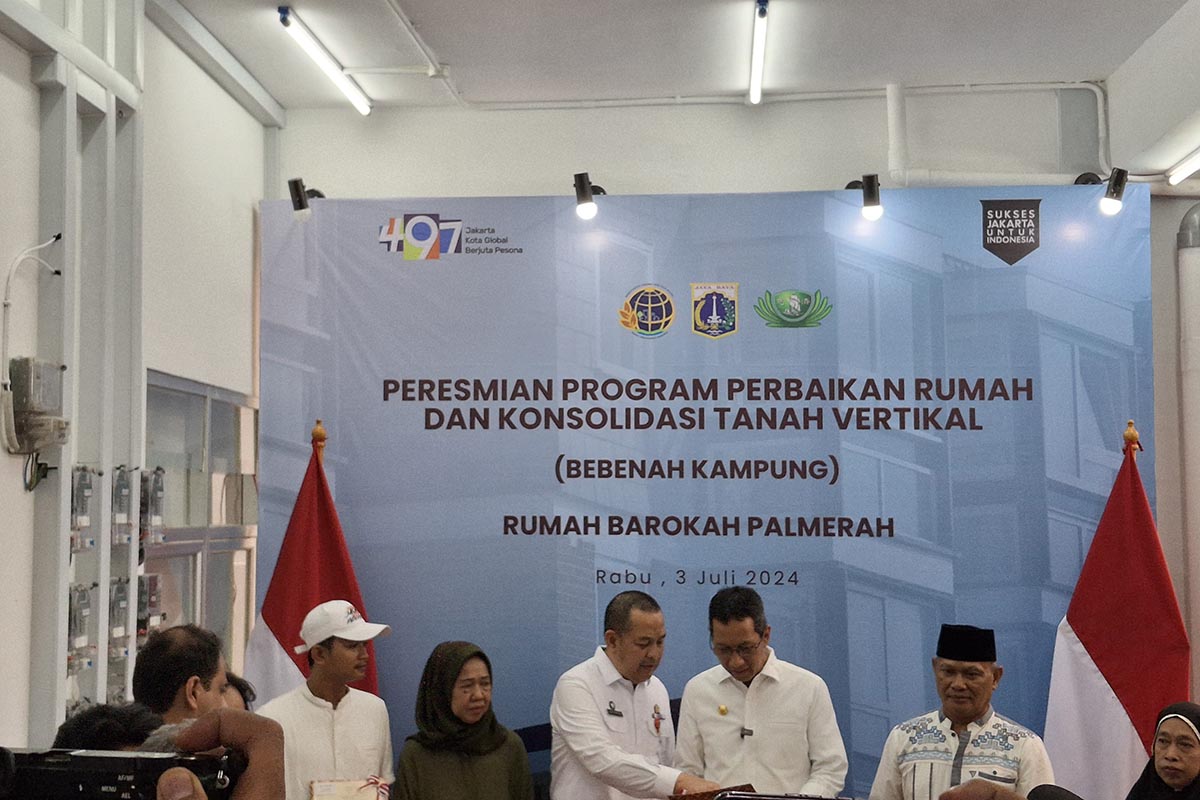 Peresmian Program Perbaikan Rumah dan Konsolidasi Tanah Vertikal.