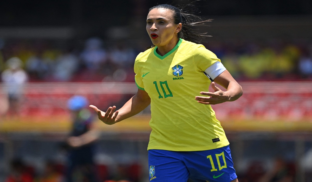 Bintang timnas putri Brasil Marta
