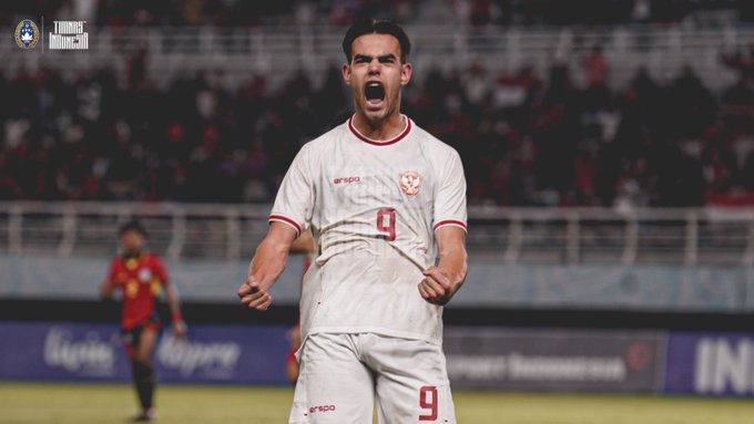 Pemain tim U-19 Indonesia Jens Raven. 