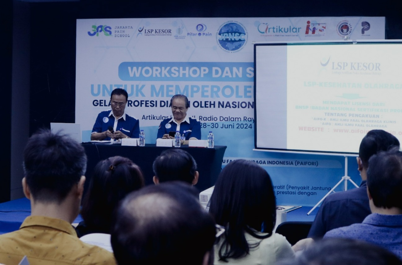 Sertifikasi praktisi kesehatan olahraga berlangsung di JPNSC 2024.