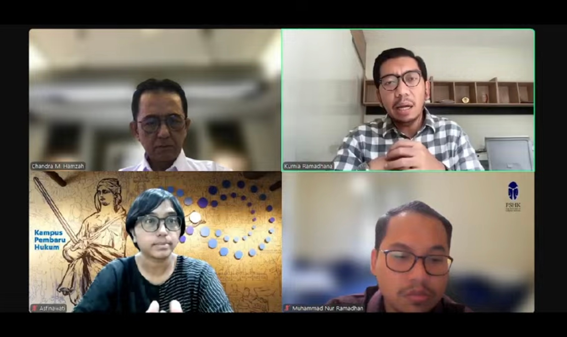 Diskusi online bertajuk 'Kupas Tuntas Seleksi Capim dan Dewas KPK'