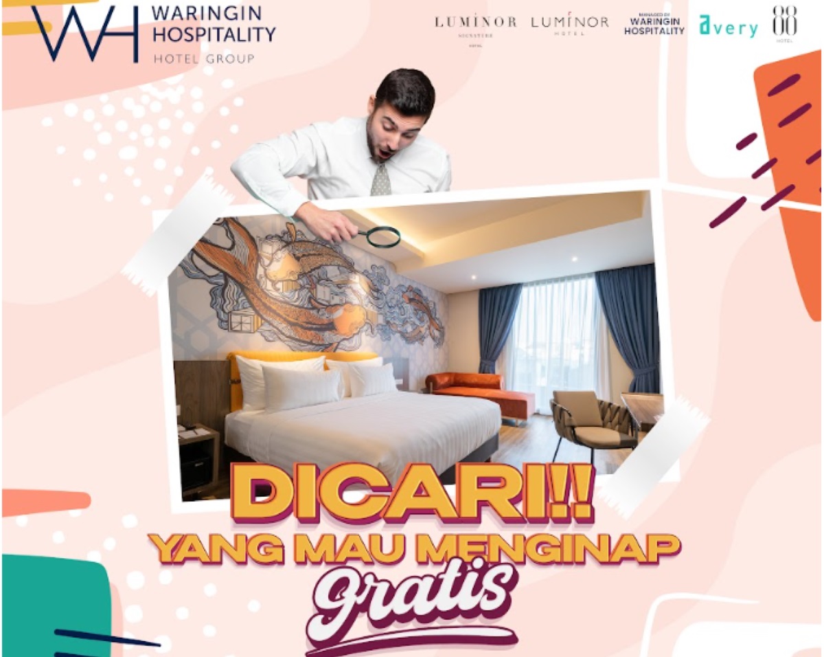 Promo menginap gratis dari Waringin Hospitality Hotel Group.