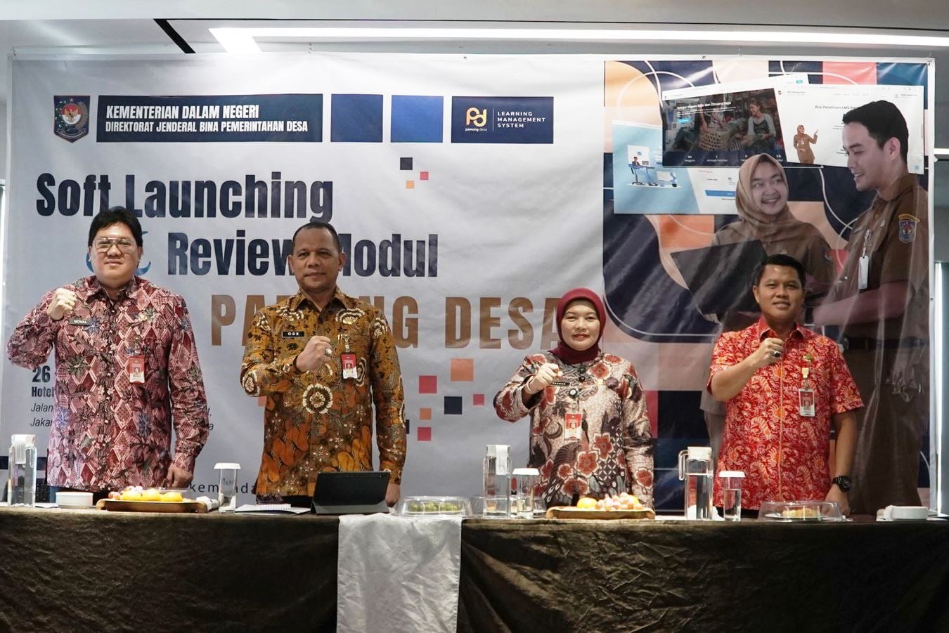 Soft Launching Platform LMS Pamong Desa oleh Kemendagri.