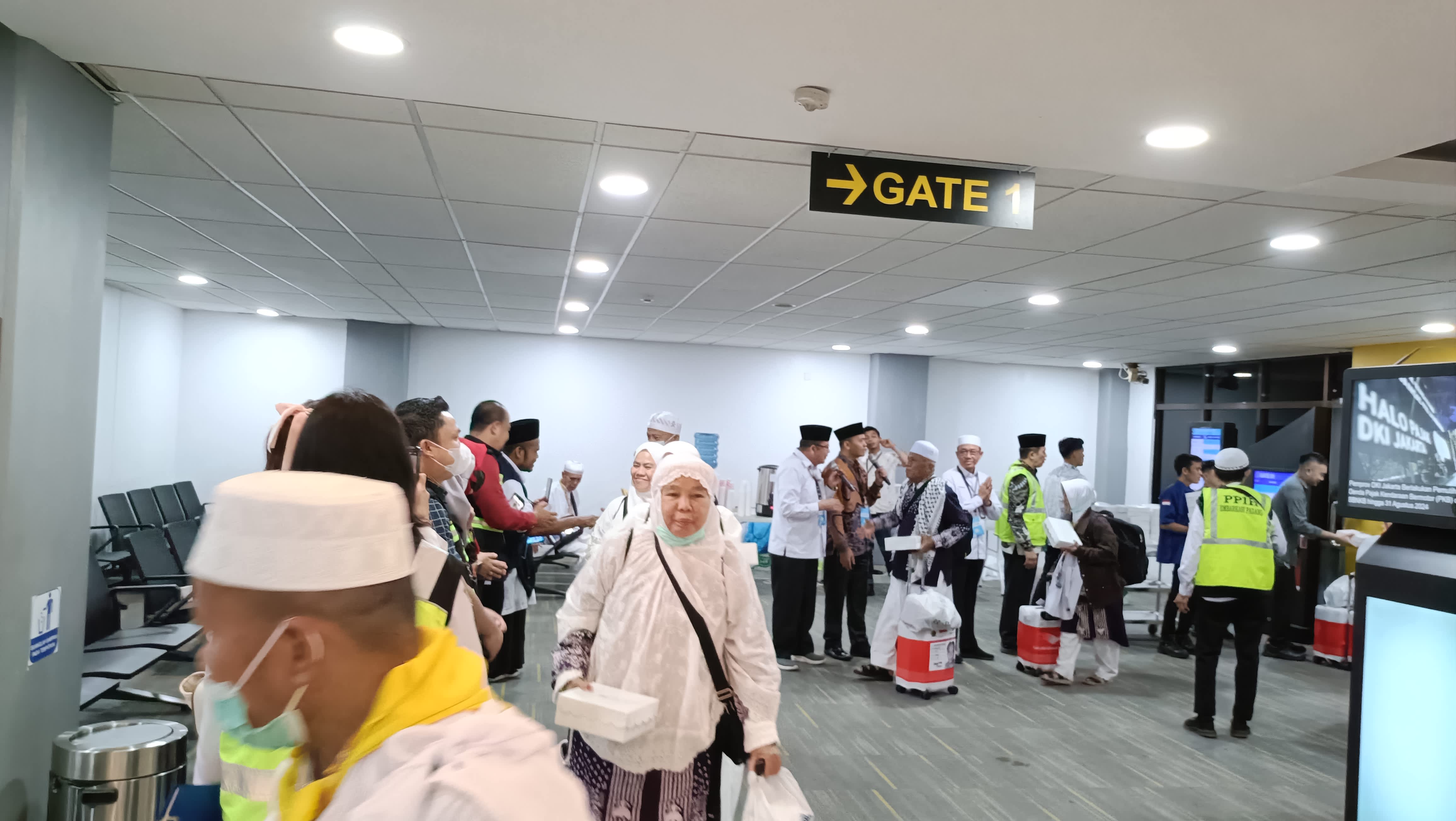 Kepulangan jemaah haji embarkasi Padang