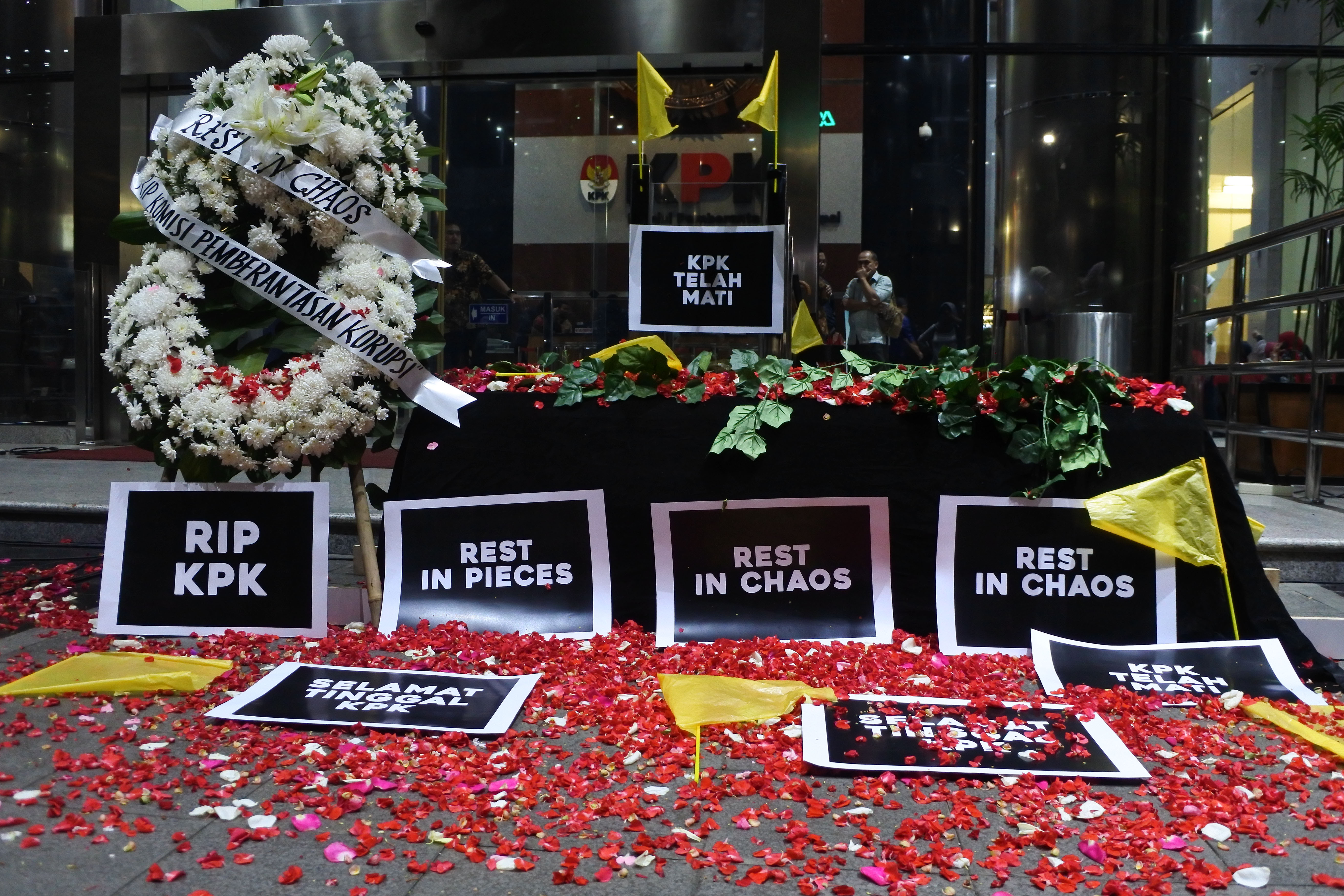 Ilustrasi. Aksi selamatkan KPK. 