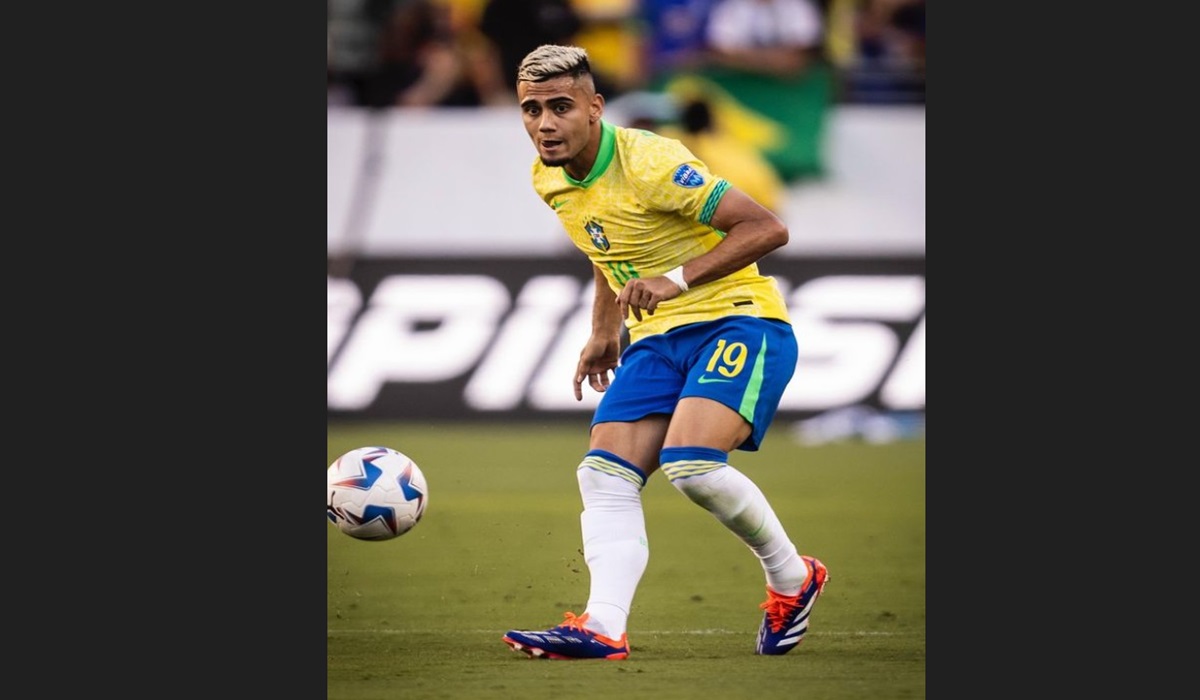 Pemain timnas Brasil Andreas Pereira