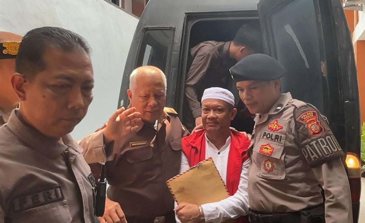 Yosep Hidayat akan menghadapi vonis atas pembunuhan terhadap istri dan anaknya di PN Subang