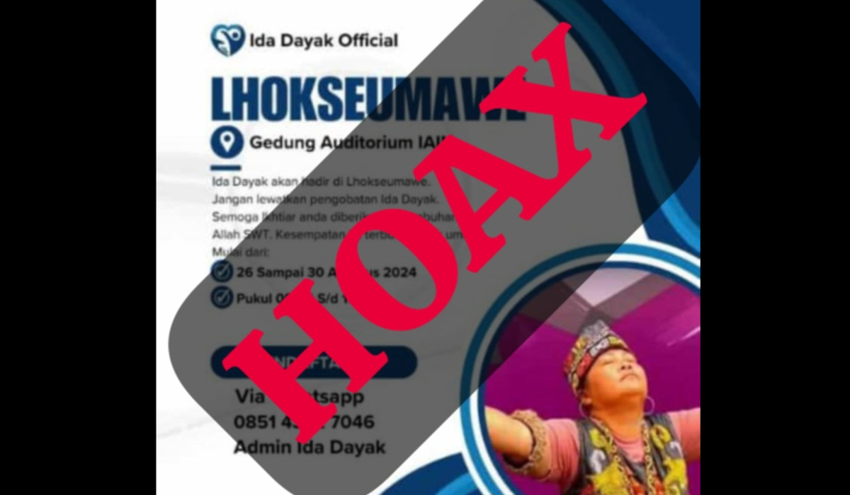 Selebaran dan gambar hoax yang mengatasnamakan pengobatan 