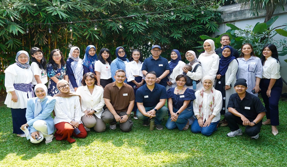 Acara Biru Voices Ambassadors 2024 di Gordy HQ, Cilandak Timur, Jakarta Selatan, Sabtu (20/7). 
