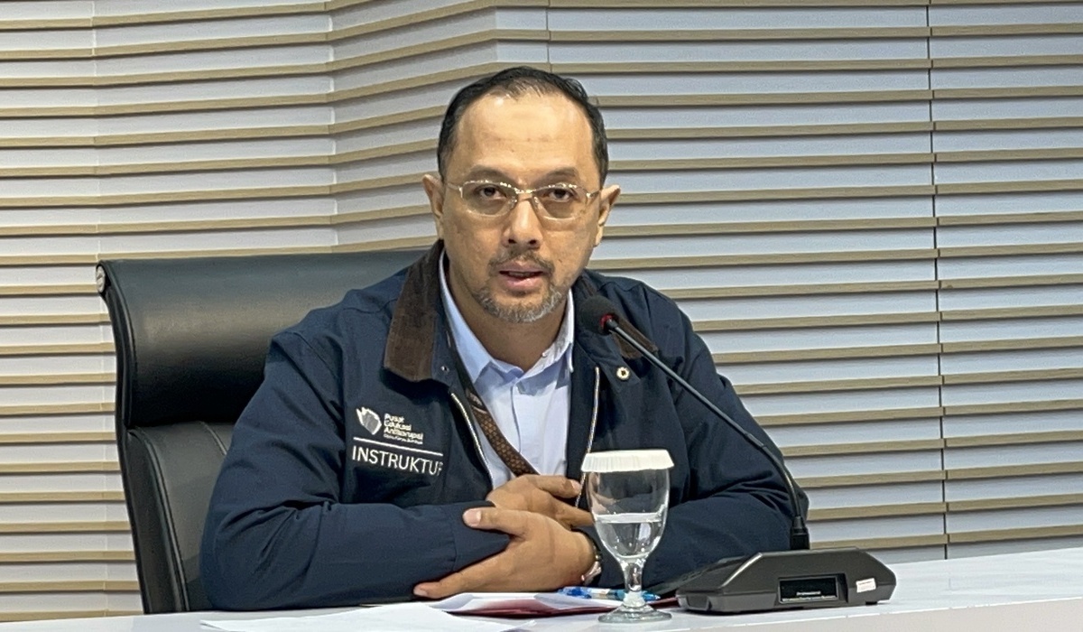 Juru bicara KPK Tessa Mahardhika Sugiarto di Gedung Merah Putih KPK, Jakarta Selatan.