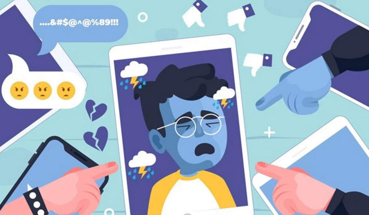 Ilustrasi cyberbullying pada anak.