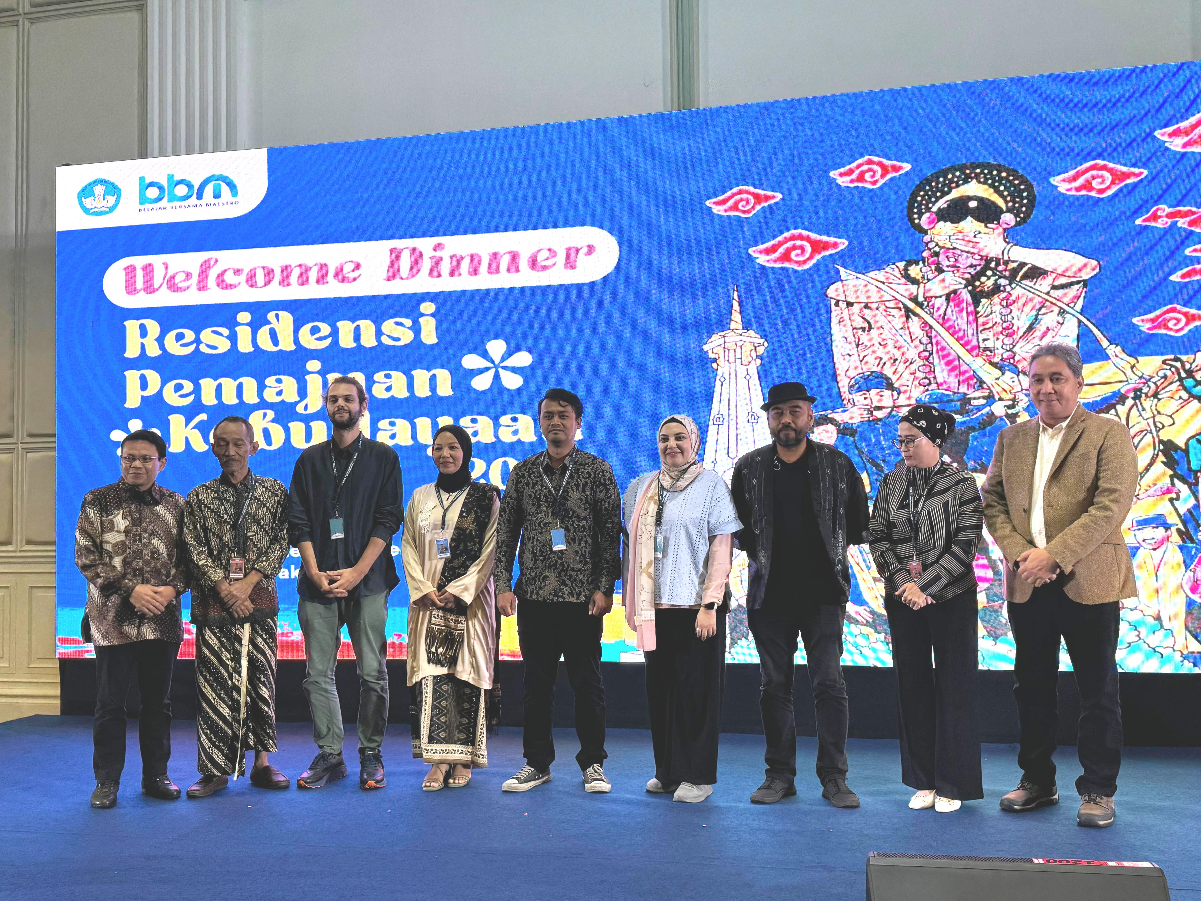Welcoming Dinner Peserta Residensi Pemajuan  Kebudayaan di Jakarta, Selasa (30/7/2024).