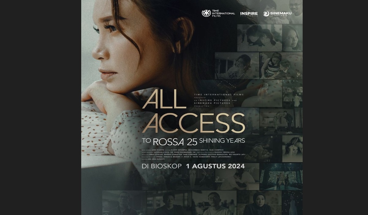 Poster film dokumenter All Access to Rossa 25 Shining Years