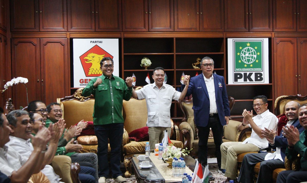 Ketua Harian Partai Gerindra Sufmi Dasco Ahmad temui petinggi PKB.