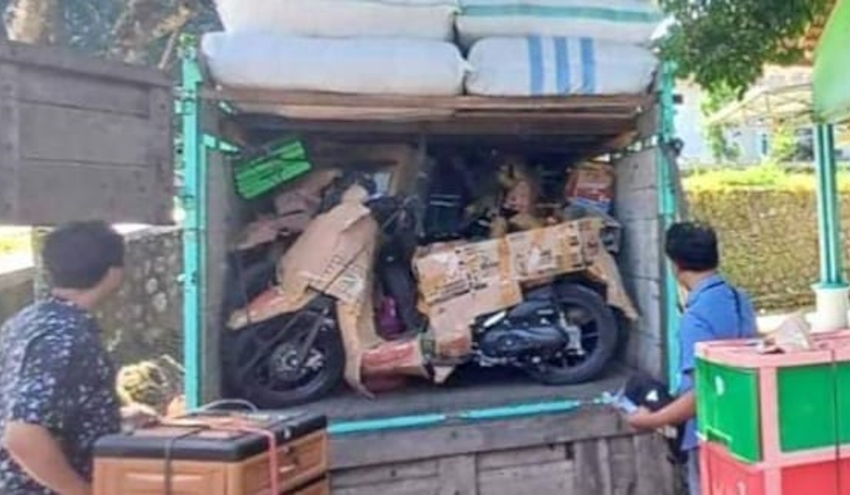 Penyelundupan 17 sepeda motor bodong