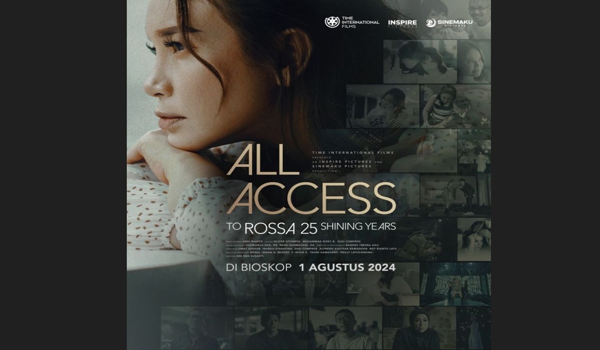 Poster film dokumenter All Access To Rossa 25 Shining Years
