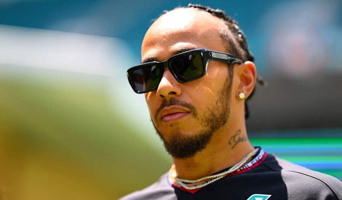 Pembalap F1 asal Inggris, Lewis Hamilton.