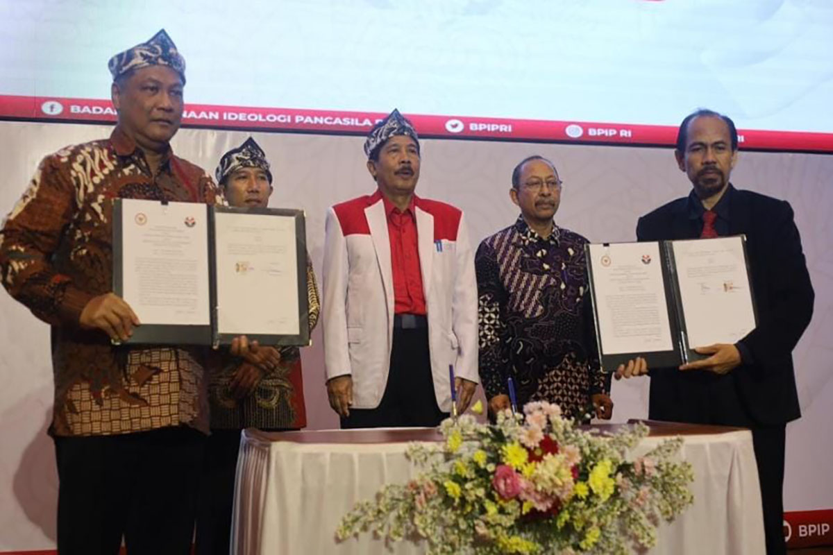 UPI Kampus Cibiru melaksanakan penandatanganan kerja sama dengan Badan Pembinaan Ideologi Pancasila (BPIP).