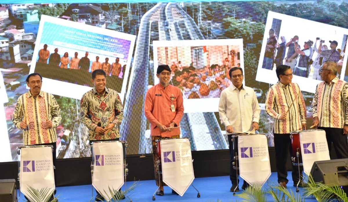 Rapat koordinasi nasional Himpunan Kawasan Industri (HKI) di Hotel Gumaya, Semarang, Kamis, 25 Juli 2024. 