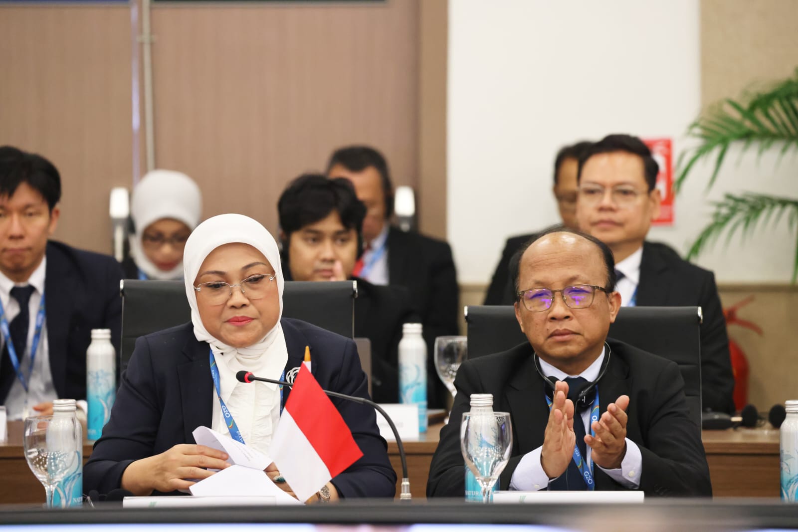 Menteri Ketenagakerjaan, Ida Fauziyah di kegiatan G20 Brazil di Fortaleza, Brazil, Jumat (26/7/2024).
