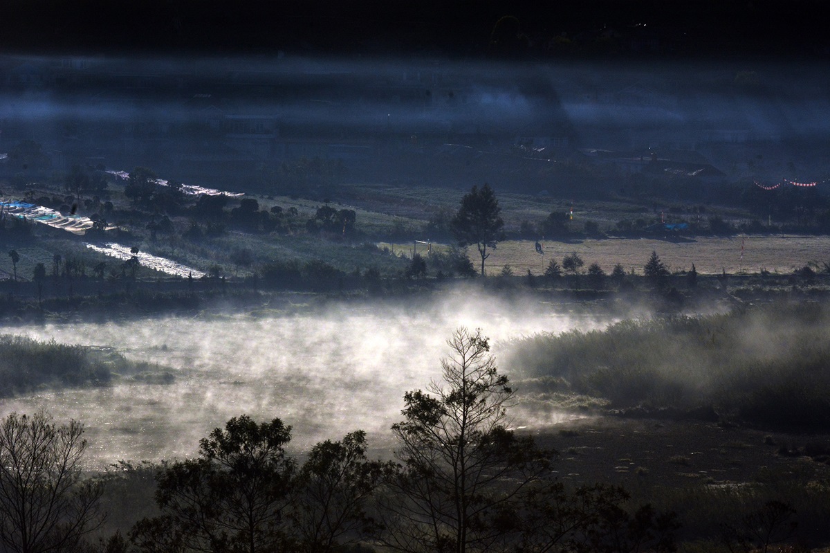 Suhu dingin di Dieng