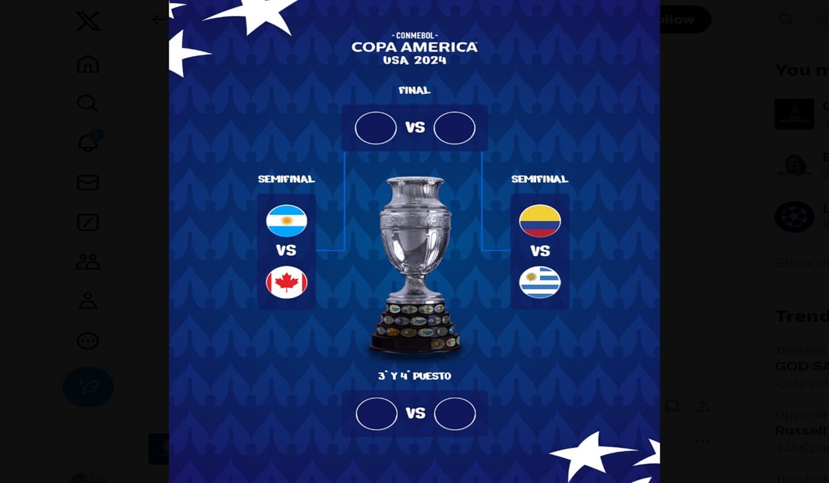 Jadwal laga semifinal Copa America.