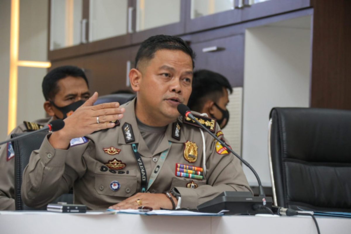 Dirlantas Polda Sulteng, Kombes Dodi Darjanto meminta maaf terhadap jurnalis SCTV karena diduga lakukan pelecehan verbal