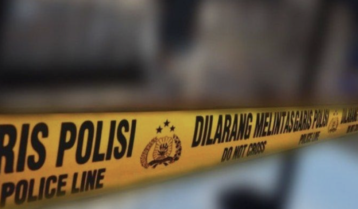 Ilustrasi garis polisi pengaman lokasi meninggalnya Ketua OSISI SMAN Cawas Klaten