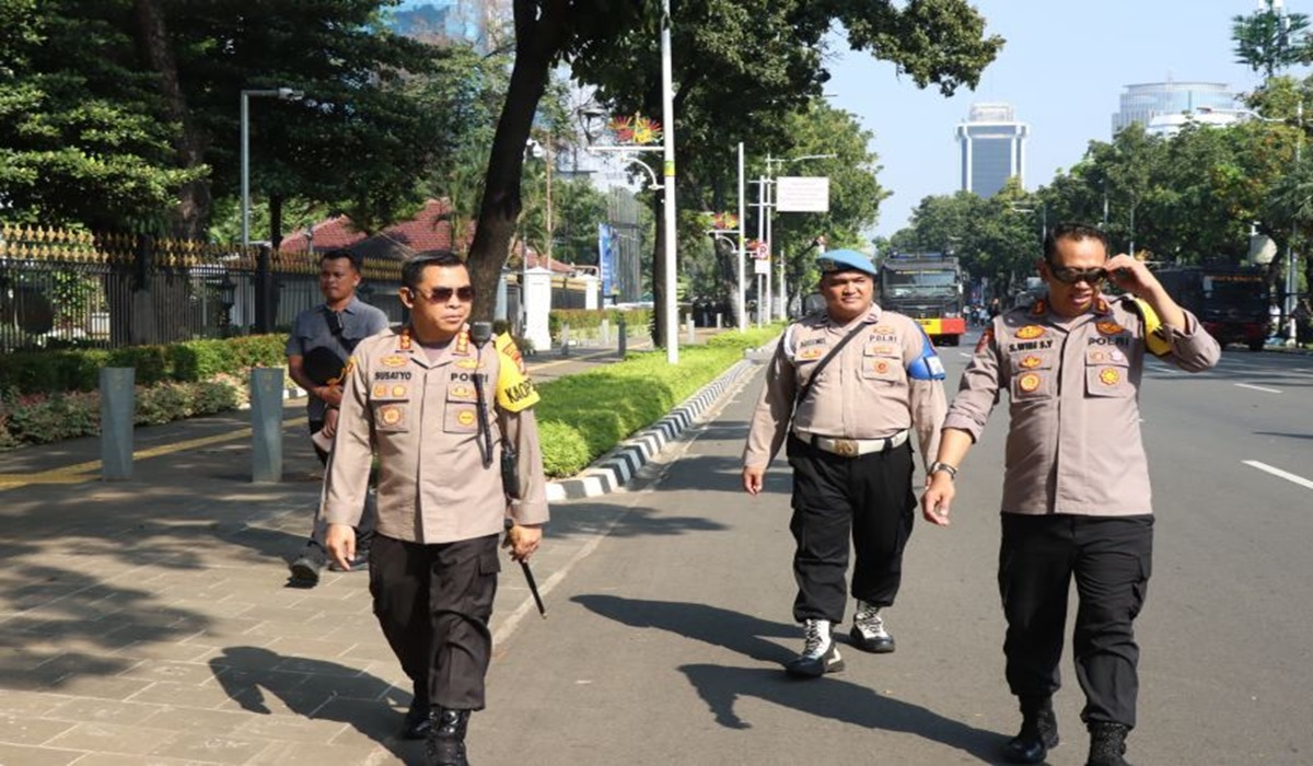 Kapolres Metro Jakarta Pusat Kombes Polisi Susatyo Purnomo Condro di Balai Kota DKI, Jakarta Pusat, Selasa (30/7).