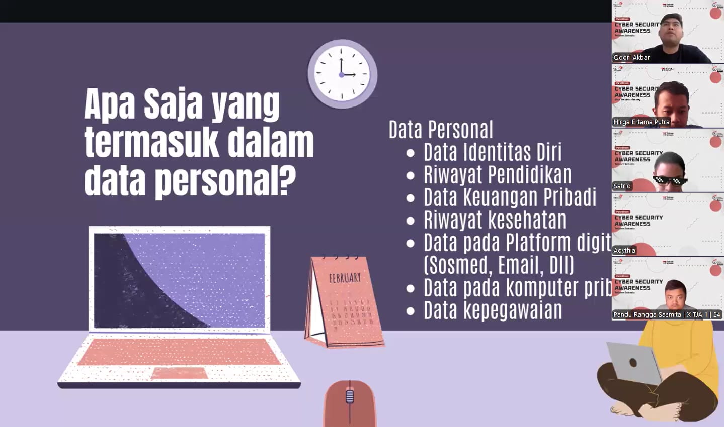 Ratusan Siswa dari 5 SMK Telkom Ikuti Webinar Keamanan Siber