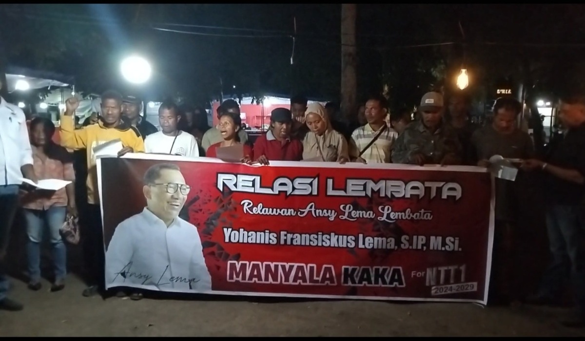 Deklarasi dukungannya kepada Calon Gubernur Nusa Tenggara Timur (NTT), yang diusung PDIP di Pilgub NTT, Ansy Lema.
