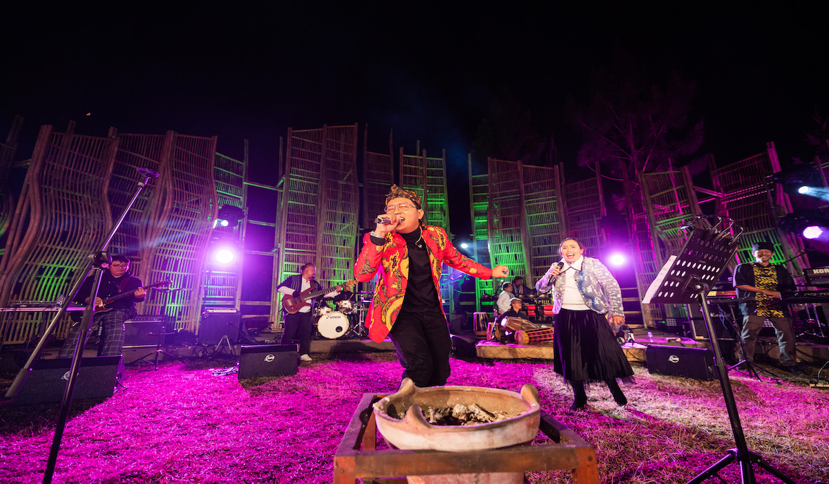 Pertunjukan jazz gunung bromo