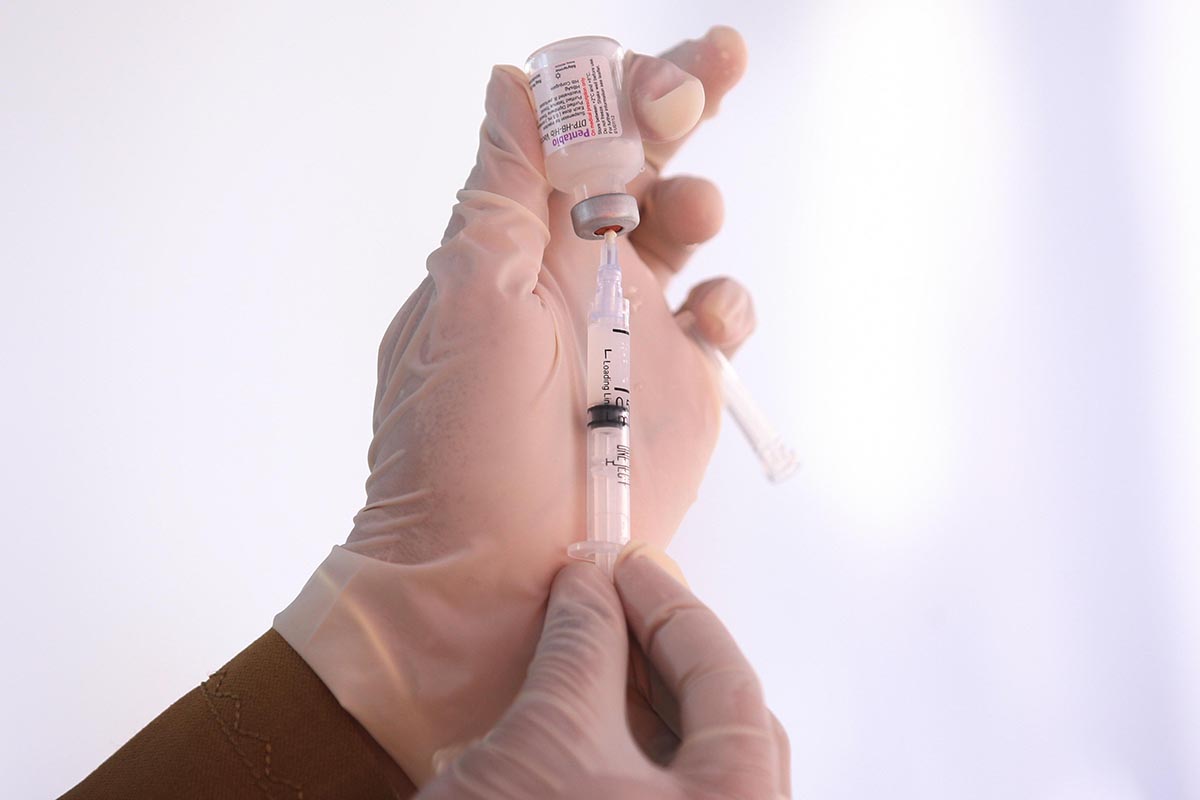 Ilustrasi vaksin polio.